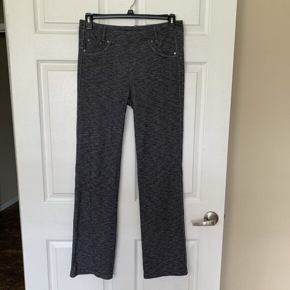 Kuhl Pants Womens 12 Pull On Stretch Straight Leg Gray Black Pockets - Picture 2 of 13